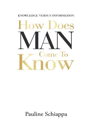 cover image of How Does Man Come to Know